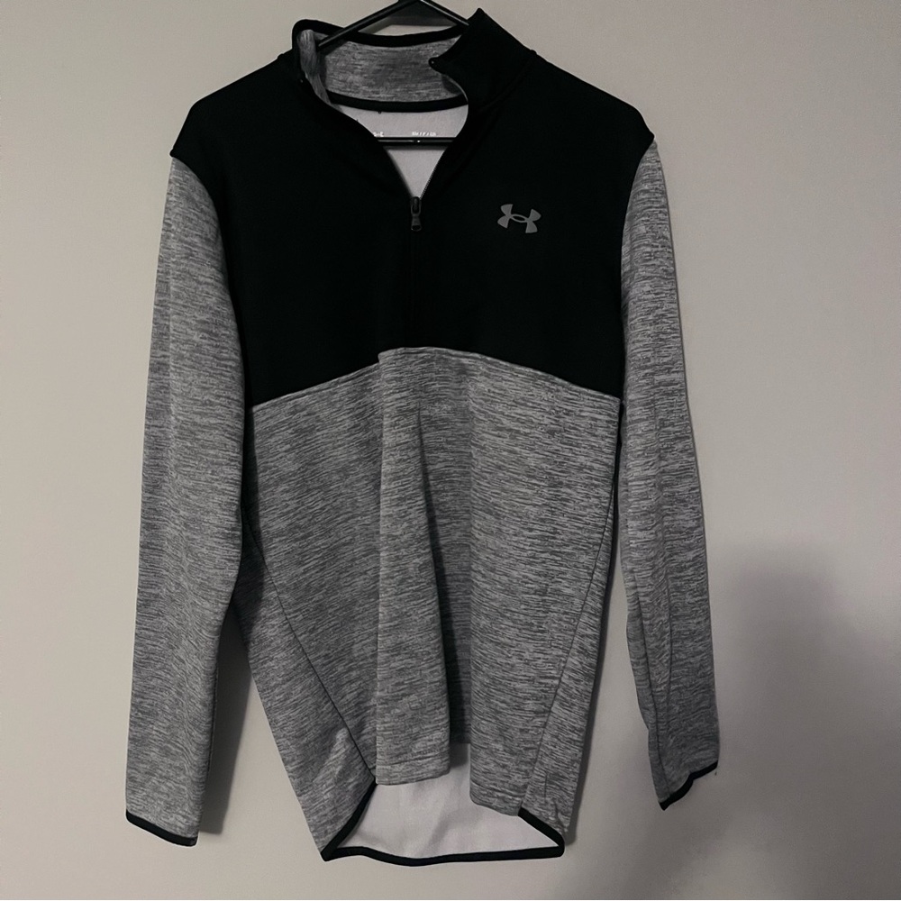 Under Armour Black and Gray Quarter-Zip Jacket